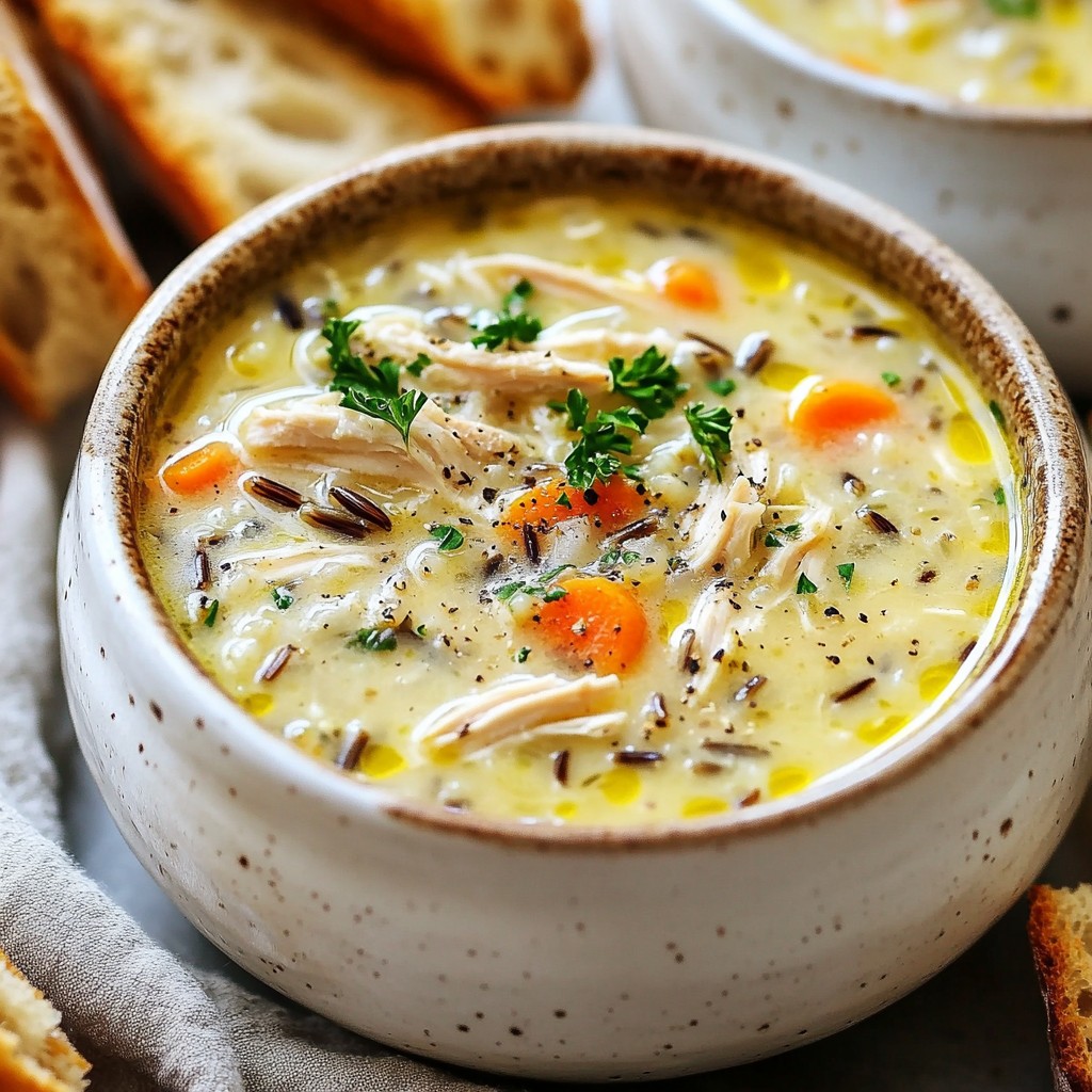 Hearty Instant Pot Chicken and Wild Rice Soup Recipe