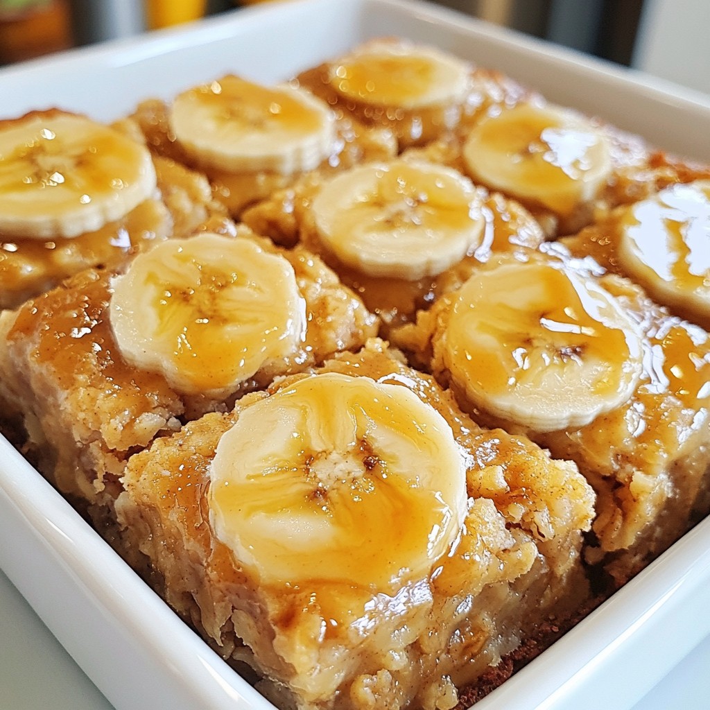 Peanut Butter Banana Baked Oatmeal Tasty Breakfast Delight