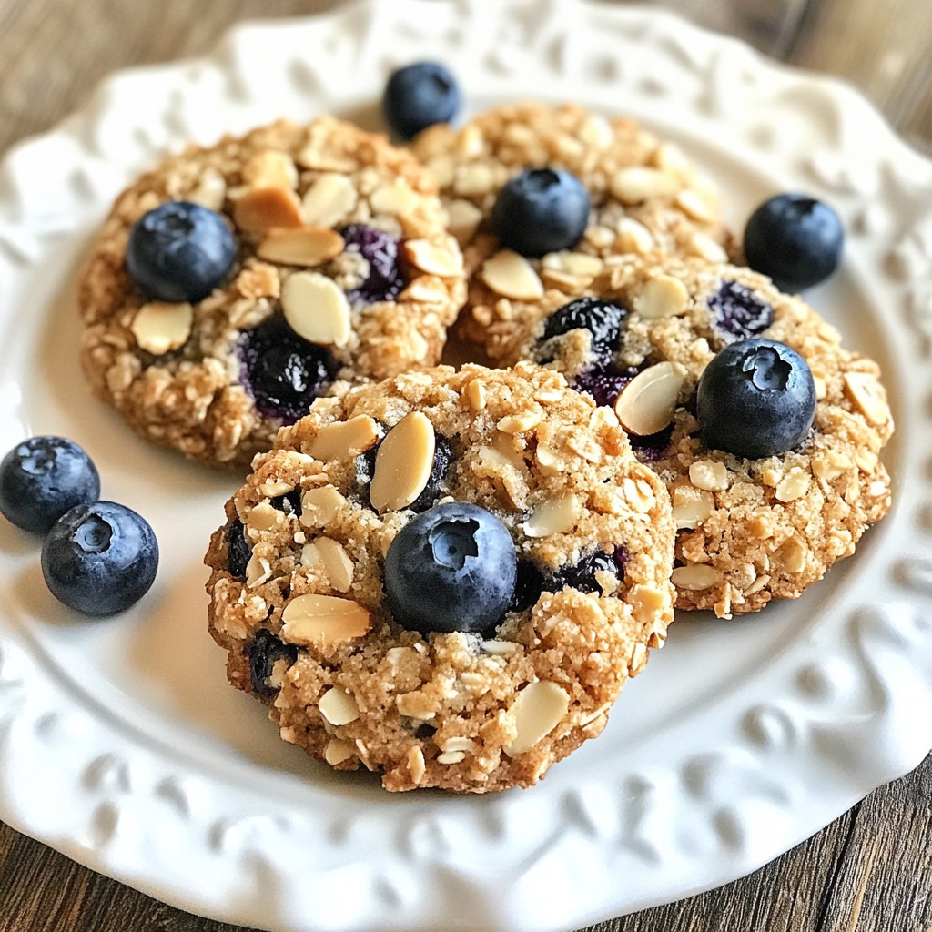 Blueberry Almond Breakfast Cookies Tasty and Easy Recipe