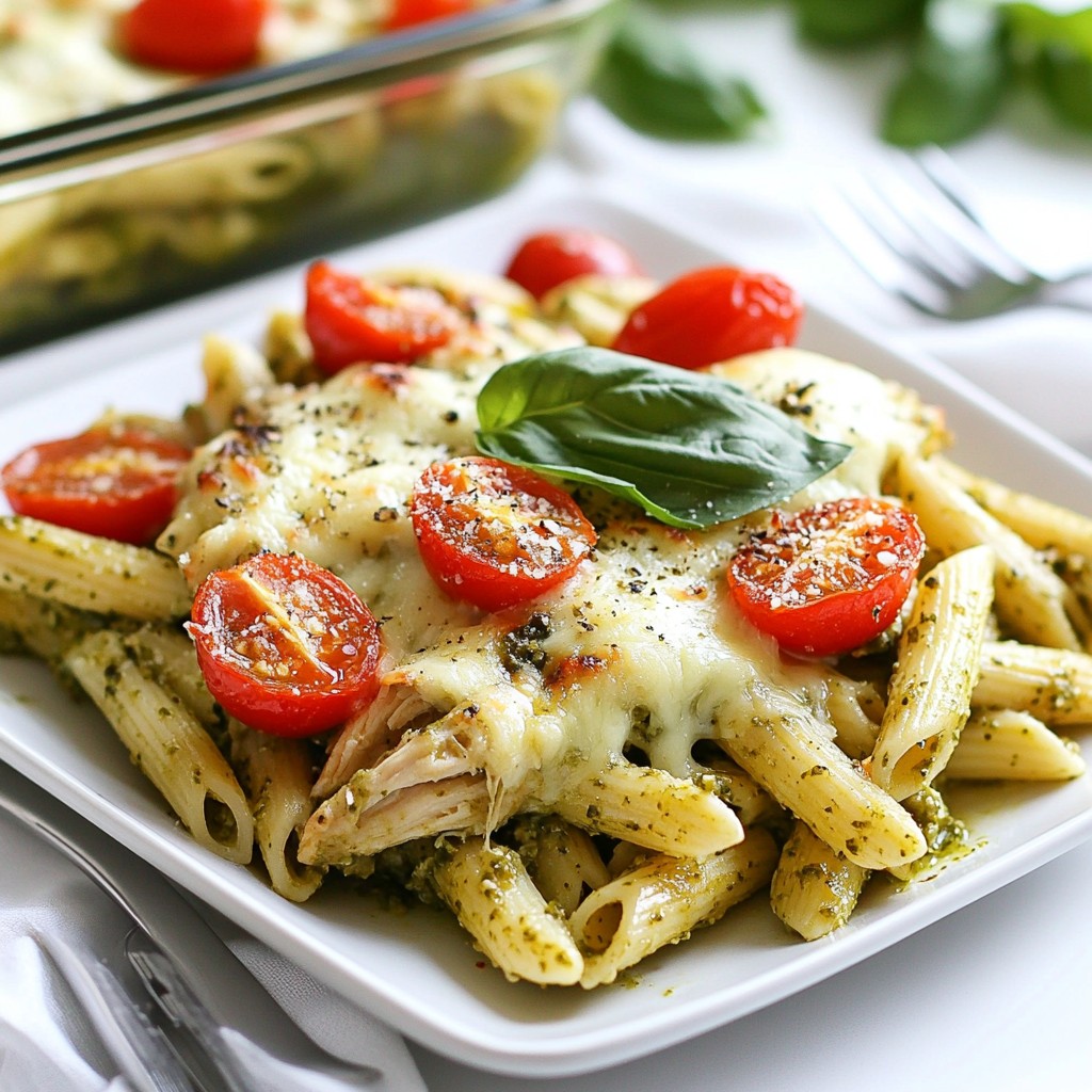Pesto Chicken Penne Bake Tasty Family Dinner раскрыта