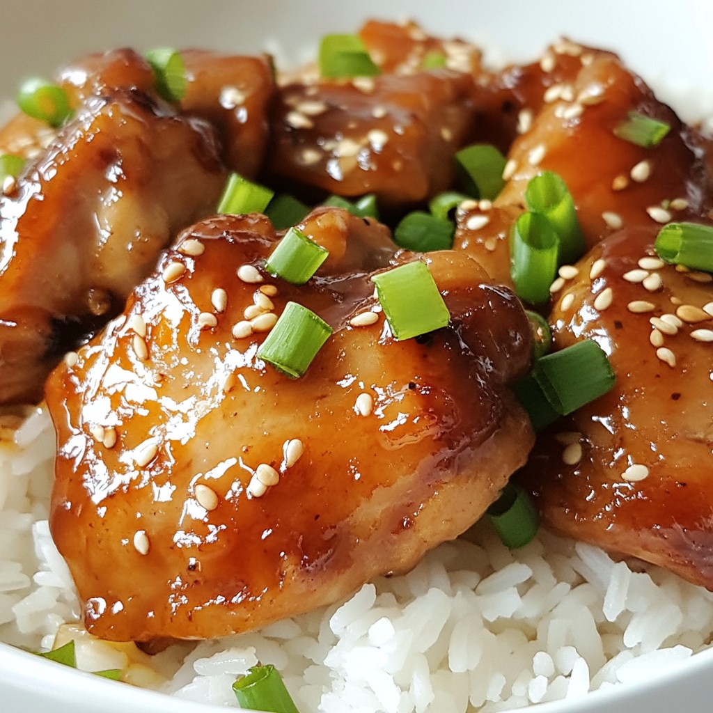 Sizzling Instant Pot Teriyaki Chicken Thighs Delight