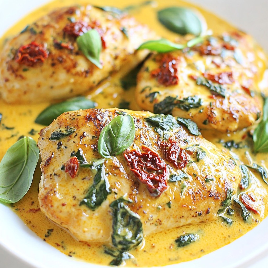 Creamy Sun-Dried Tomato Chicken Rich and Flavorful Meal