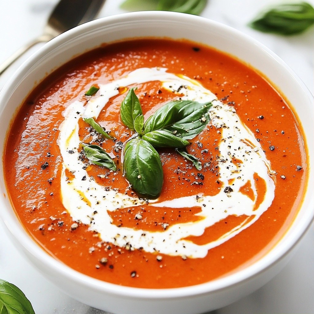 Comforting Instant Pot Creamy Tomato Basil Soup Recipe