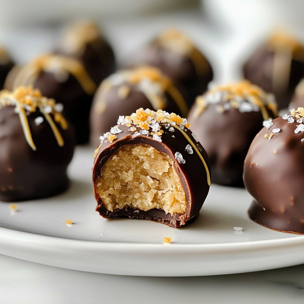 Chocolate Chip Cookie Dough Truffles Delightful Treat