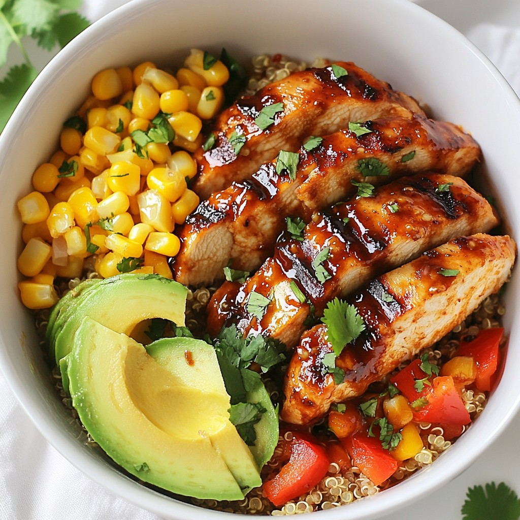 BBQ Chicken Quinoa Bowls Fresh and Flavorful Meal