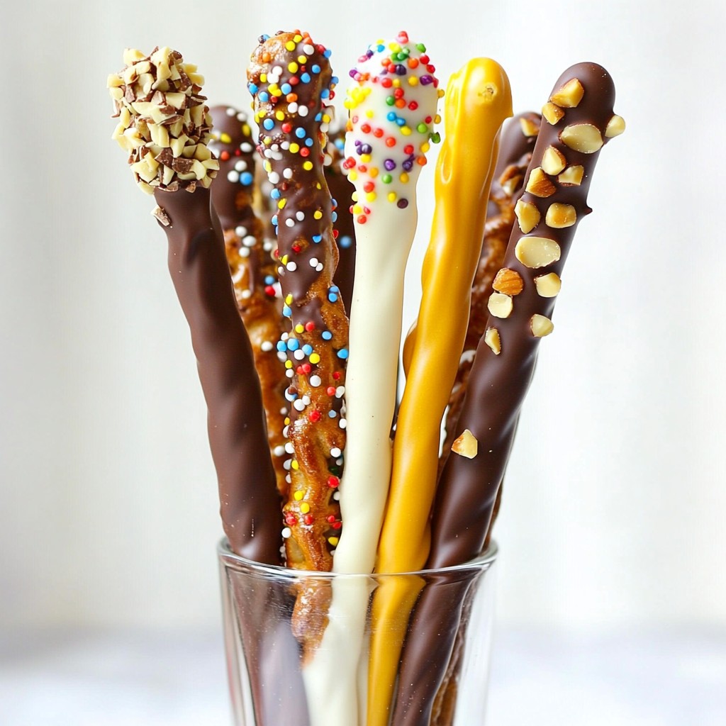 Chocolate Covered Pretzel Rods Simple and Fun Treat