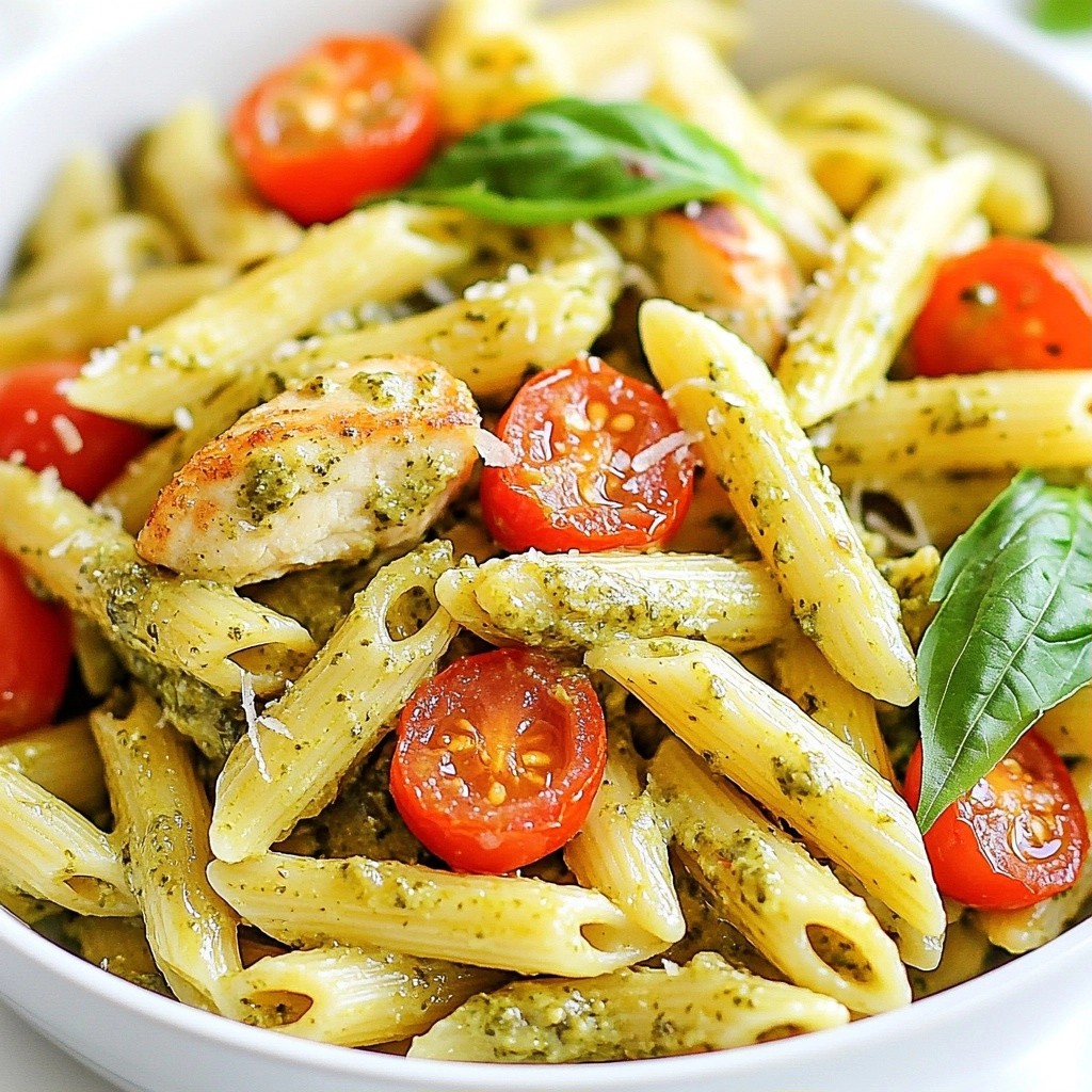 Creamy Instant Pot Pesto Chicken Penne Delight