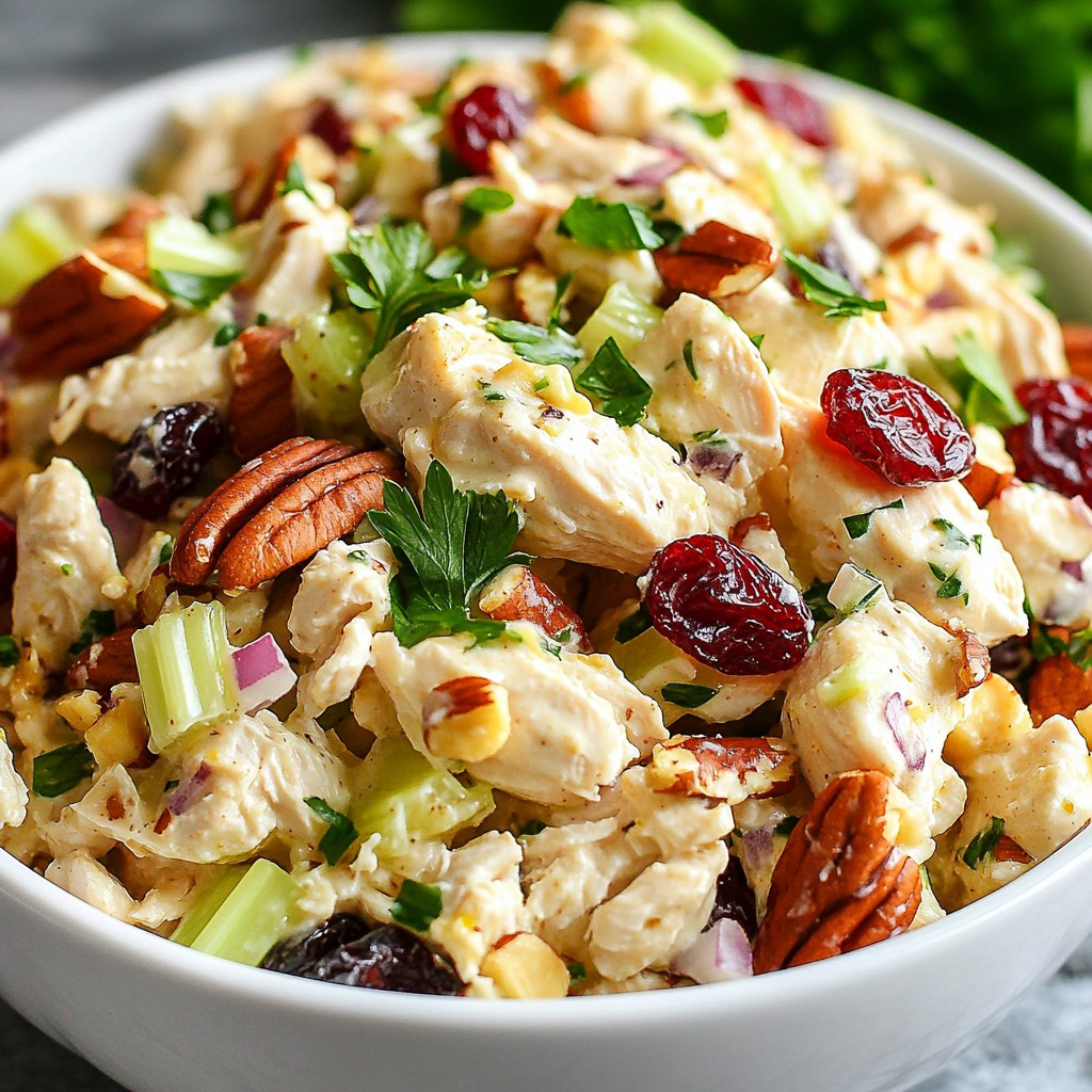 Cranberry Pecan Chicken Salad Fresh and Tasty Recipe