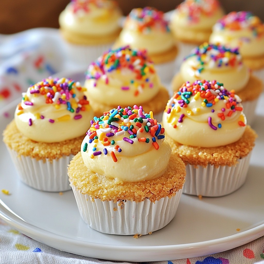 Mini Funfetti Cheesecakes Delightful Dessert Recipe
