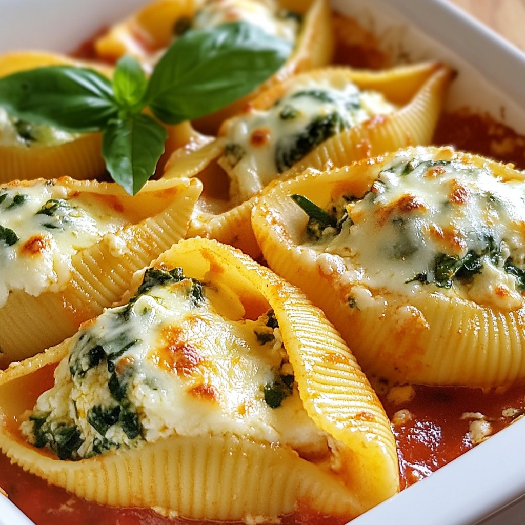 Cheesy Instant Pot Spinach and Ricotta Stuffed Shells Delight