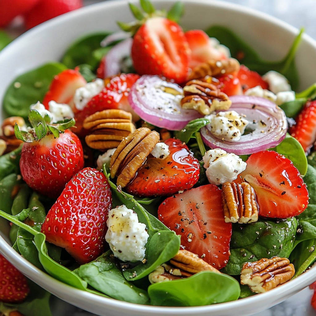 Spinach Strawberry Goat Cheese Salad Fresh and Simple