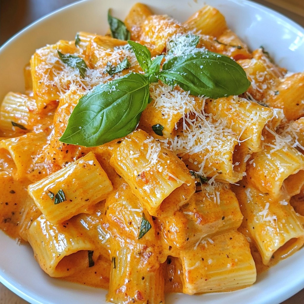 Creamy Roasted Red Pepper Pasta Tasty Dinner Delight
