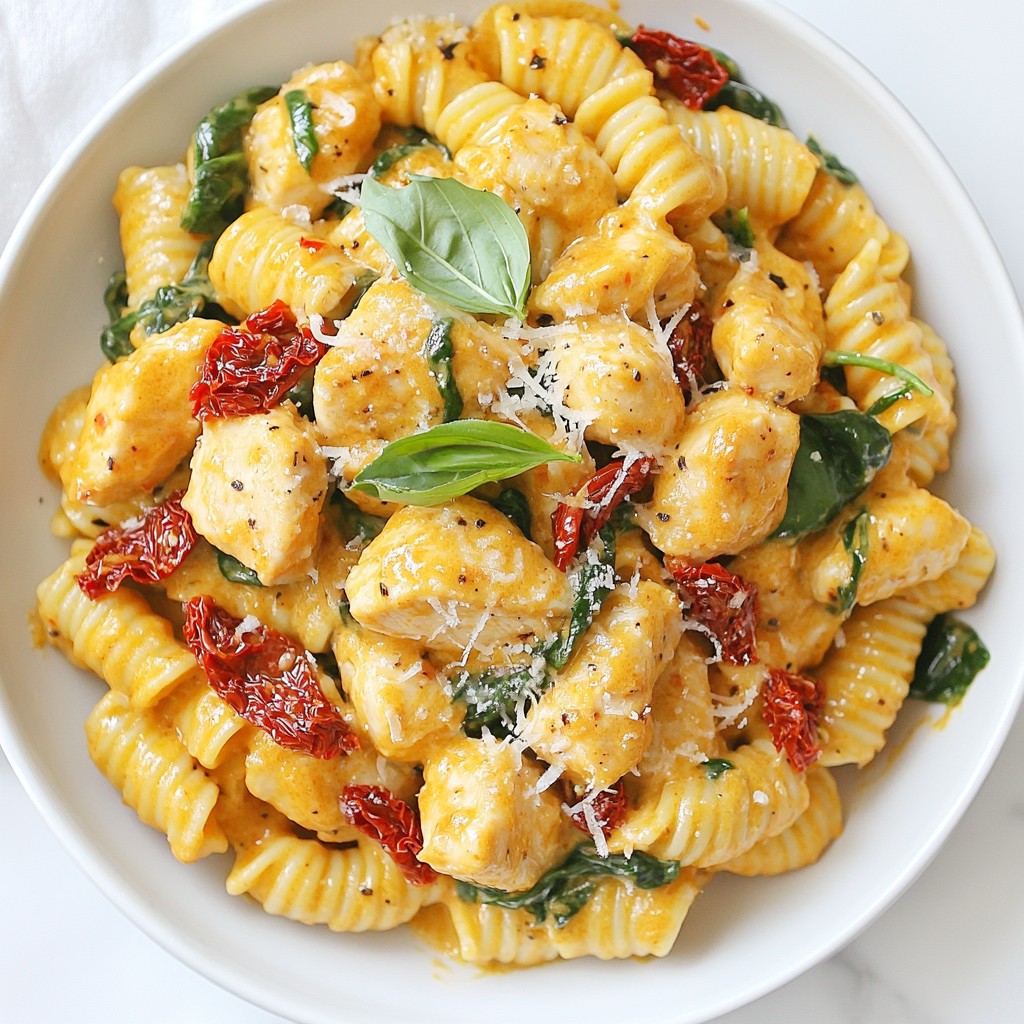 Creamy Sun-Dried Tomato Chicken Pasta Delightful Recipe