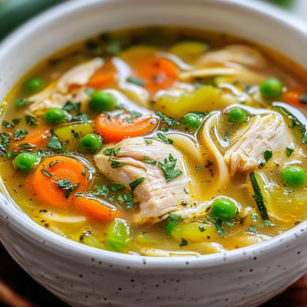 Hearty Instant Pot Chicken Noodle Vegetable Soup Recipe
