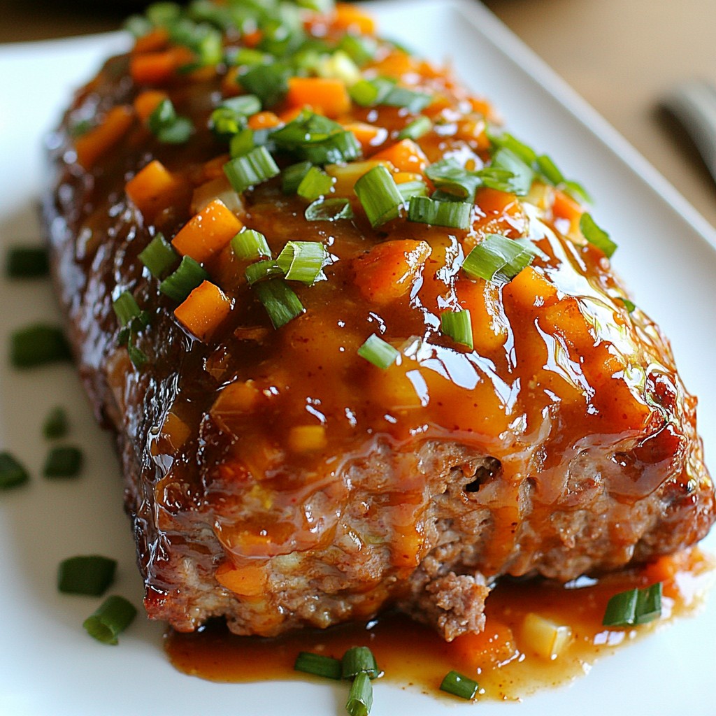 Sweet Chili Glazed Meatloaf Easy Weeknight Dinner Recipe