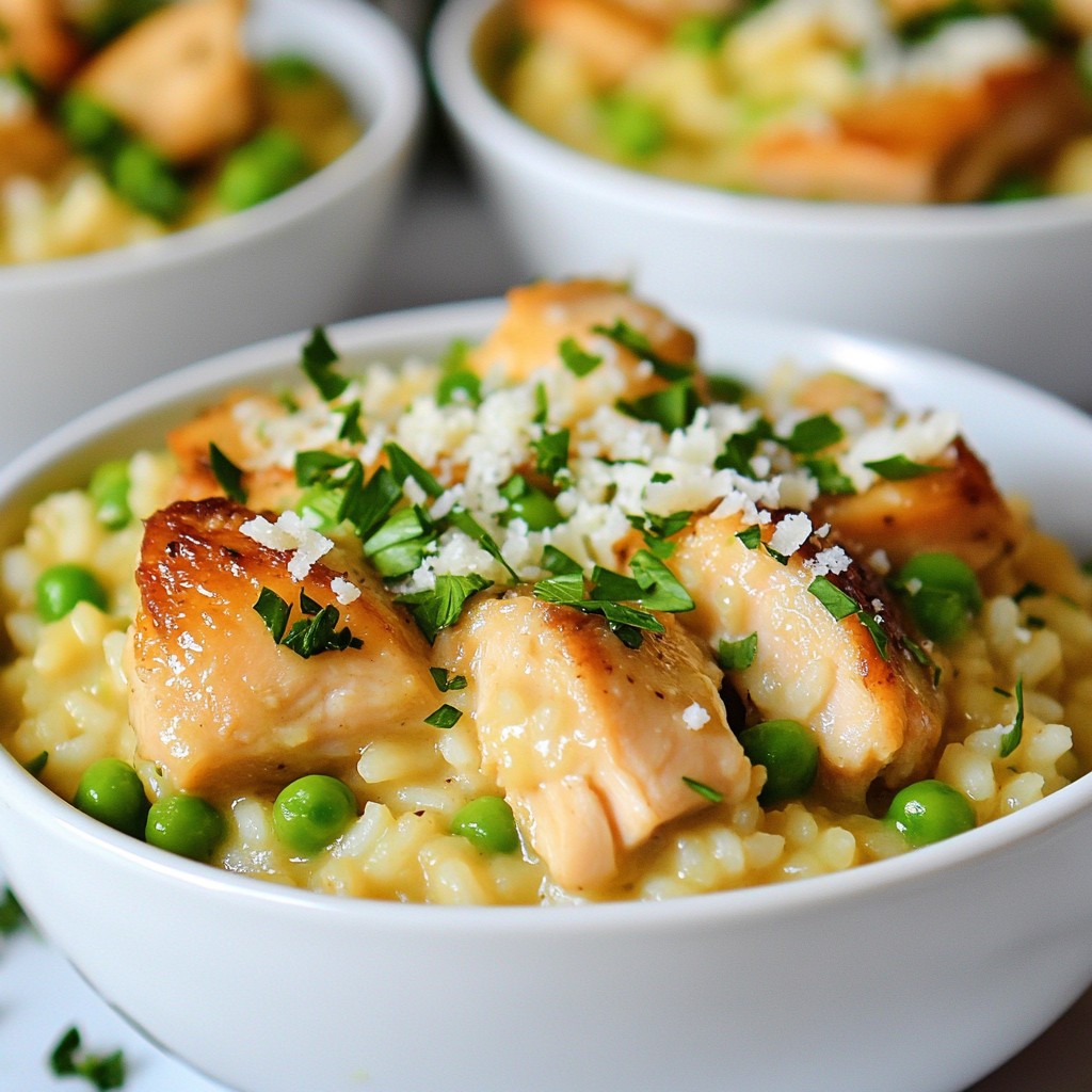 Savory Instant Pot Herb Chicken Risotto Delight