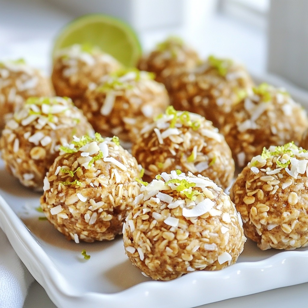 Coconut Lime Energy Bites Energizing Snack Idea