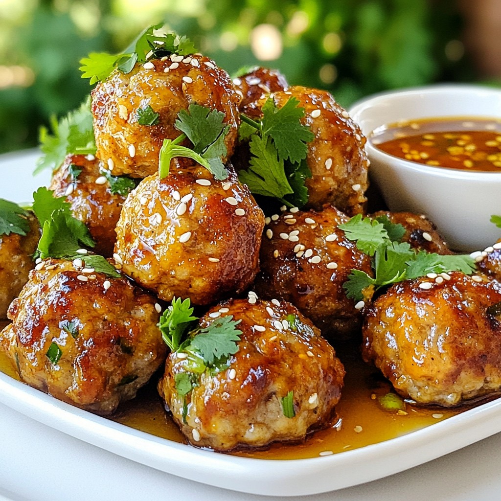 Sweet and Spicy Thai Meatballs Easy Flavorful Delight