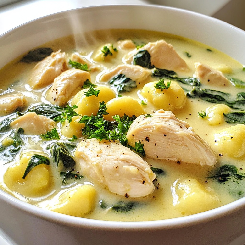 Creamy Chicken Gnocchi Soup Quick and Cozy Meal