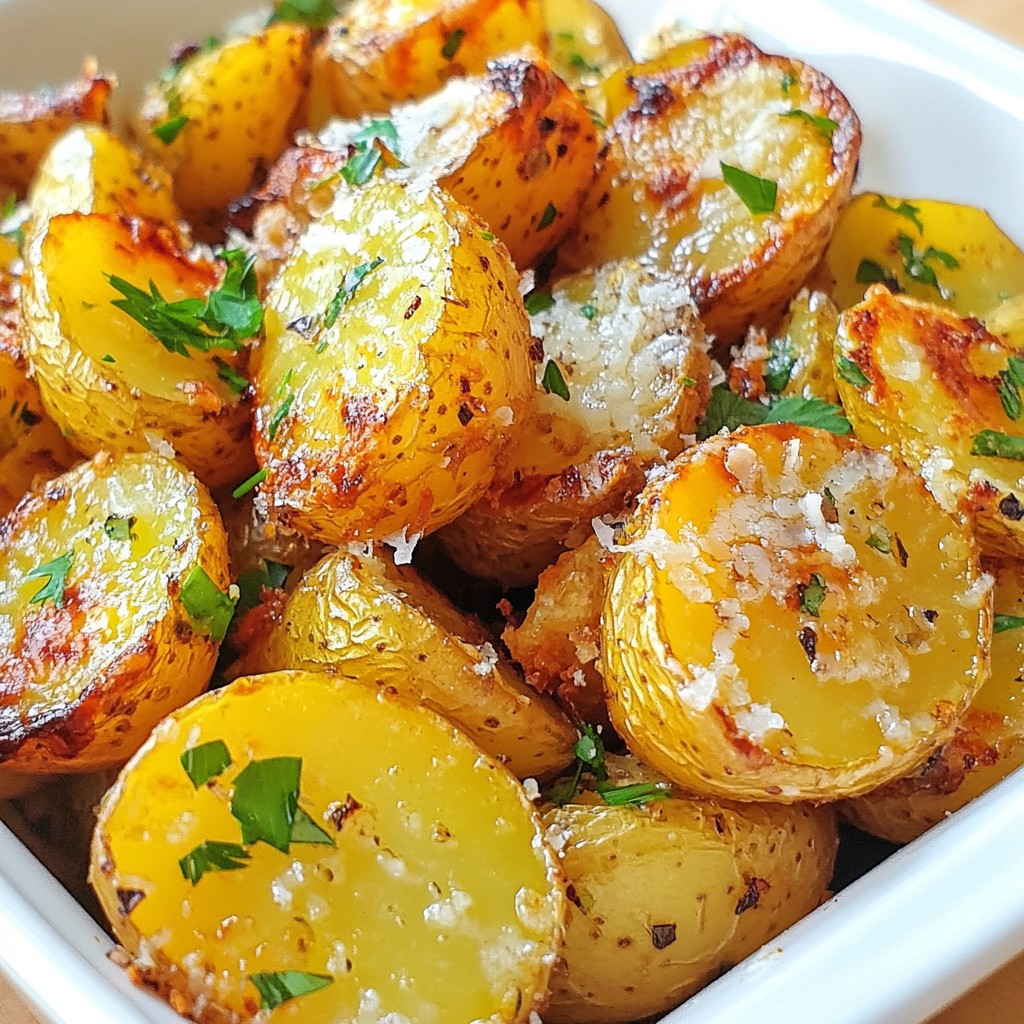 Parmesan Garlic Air Fryer Potatoes Crispy Delight
