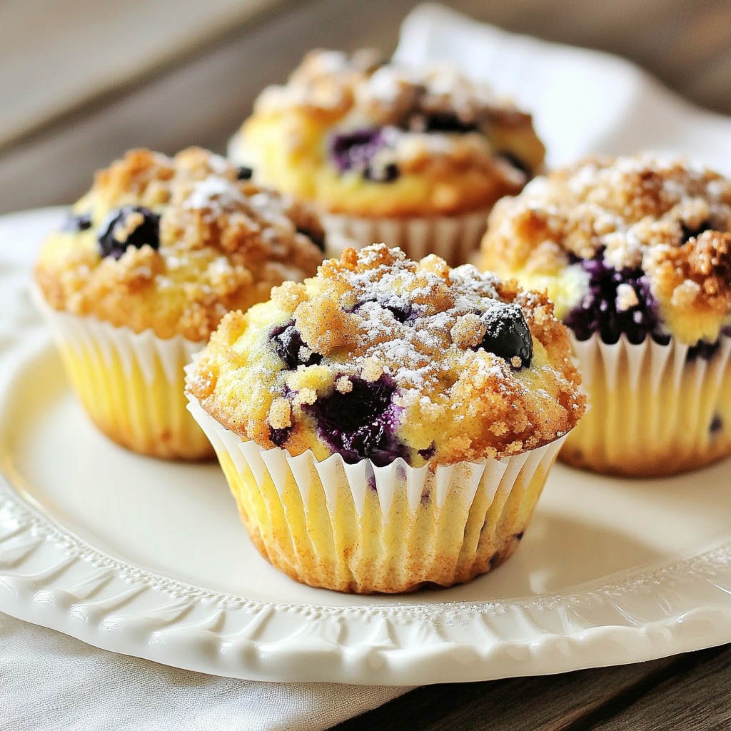Blueberry Streusel Muffins Flavorful Breakfast Treat