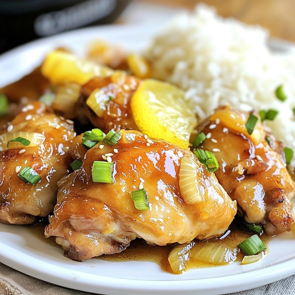 Tangy Instant Pot Lemon Ginger Chicken Recipe Delight