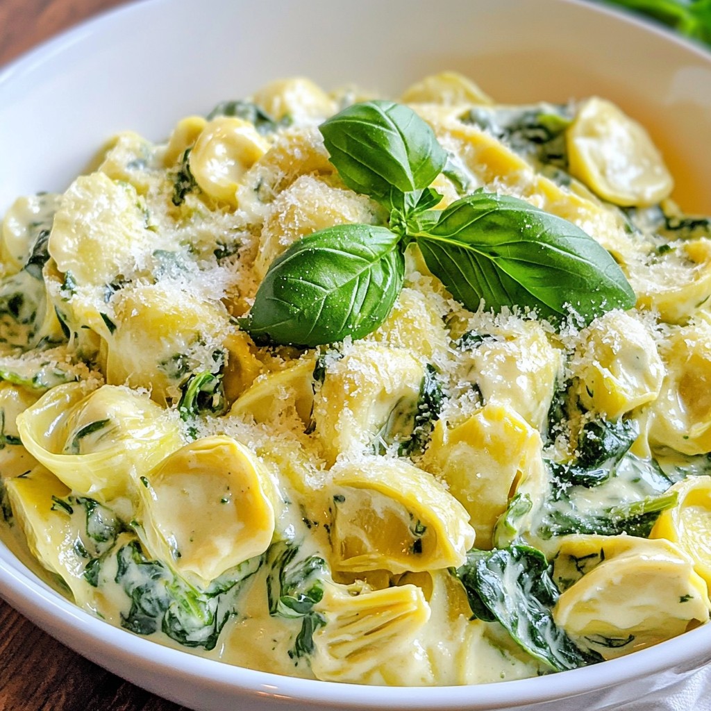 Creamy Instant Pot Spinach Artichoke Pasta Delight