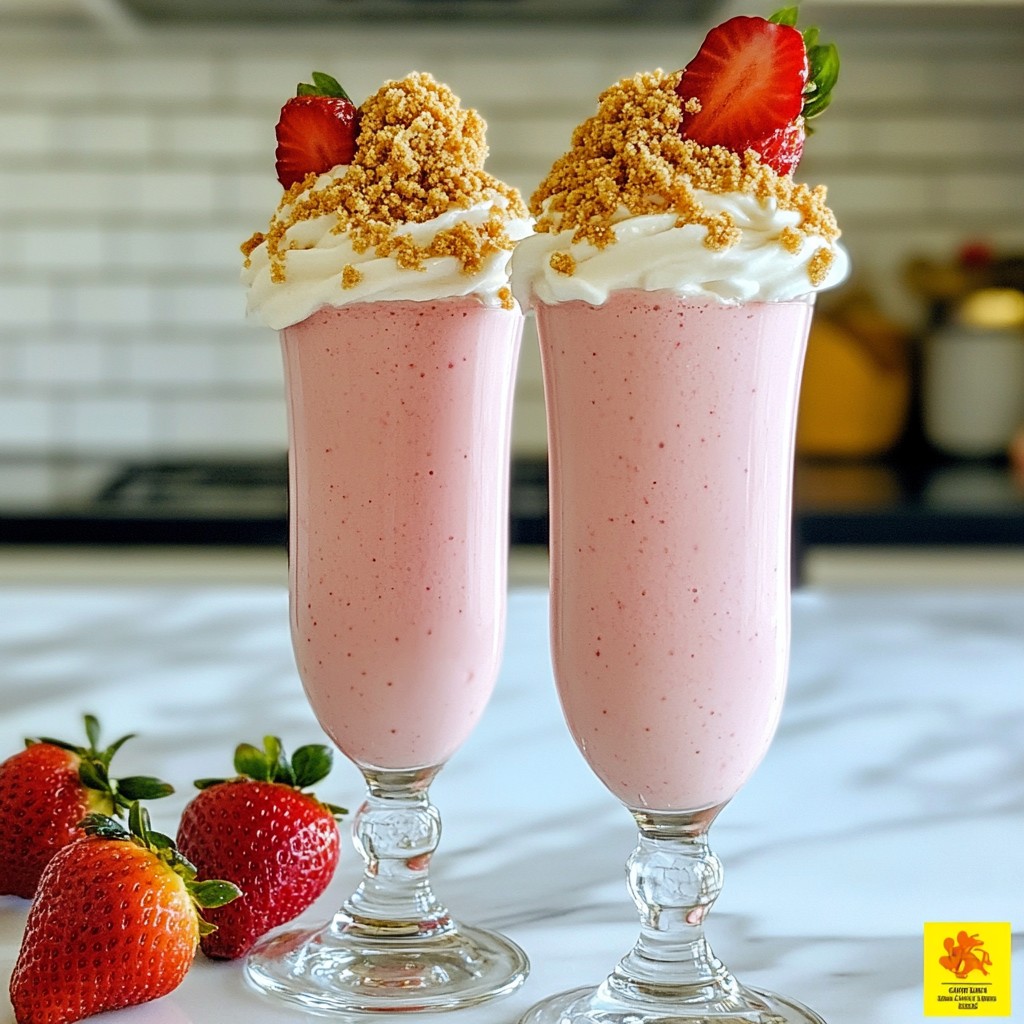 Strawberry Cheesecake Smoothie Delightful and Creamy