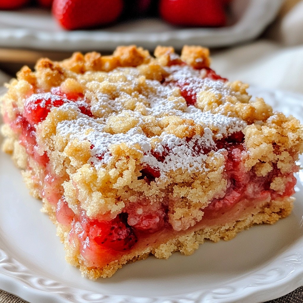 Strawberry Crumble Bars Delightful and Simple Recipe