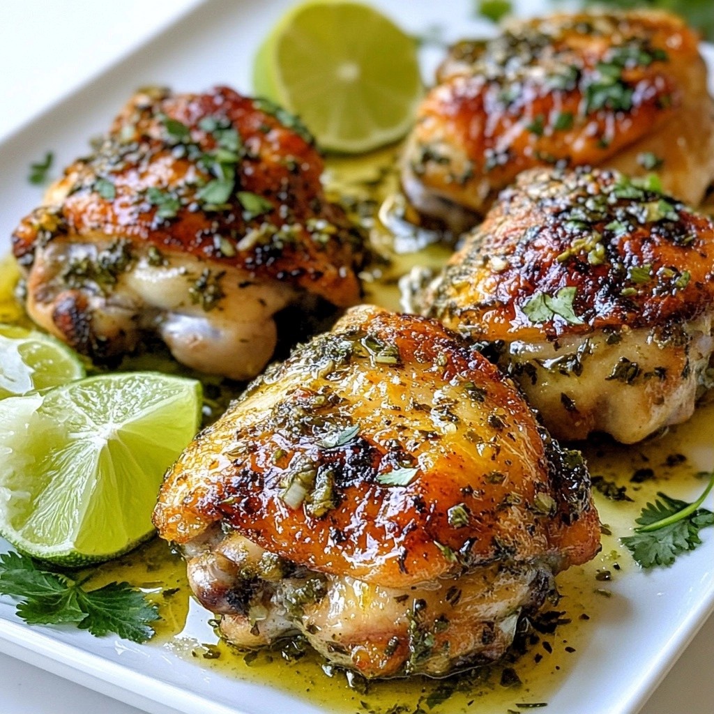 Juicy Instant Pot Herbed Lime Chicken Thighs Recipe
