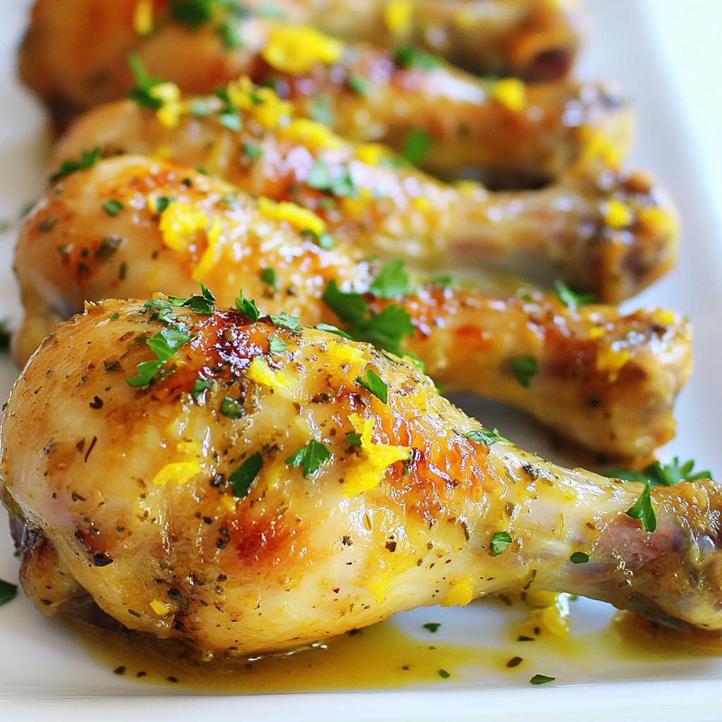 Succulent Instant Pot Garlic Lemon Herb Drumsticks Recipe