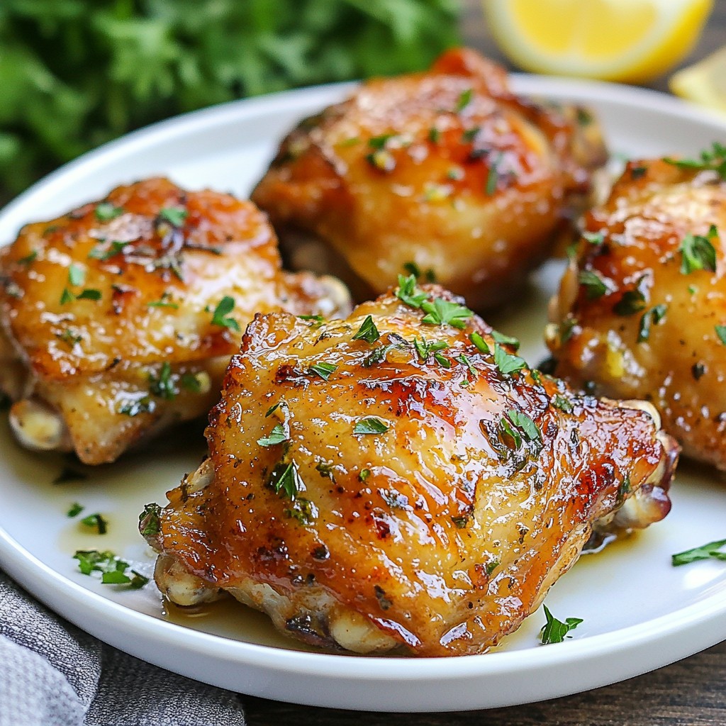 Flavorful Instant Pot Garlic Herb Chicken Thighs Recipe