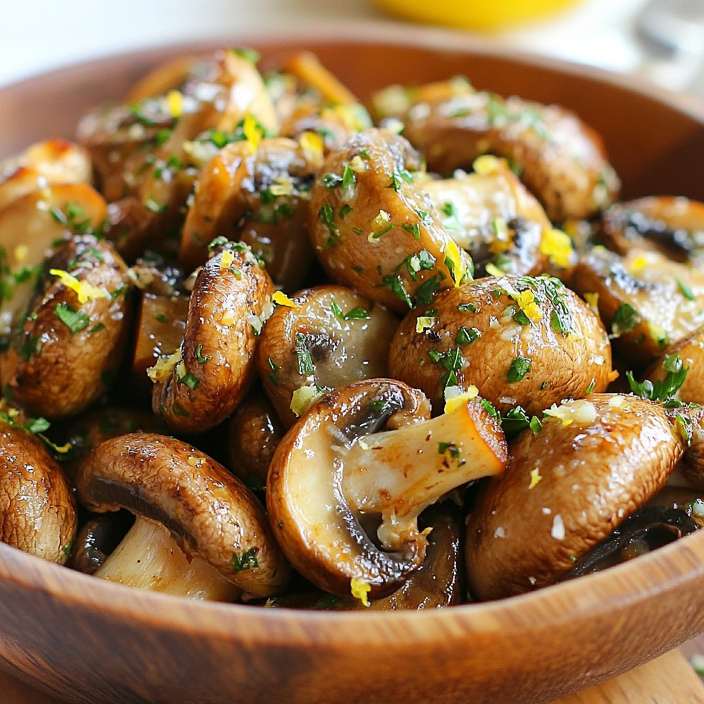Garlic Herb Roasted Mushrooms Savory and Simple Dish