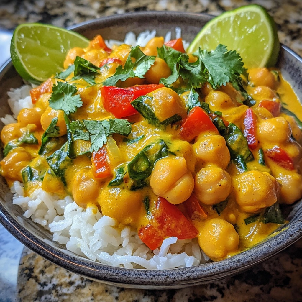 Coconut Curry Chickpeas Flavorful and Simple Recipe