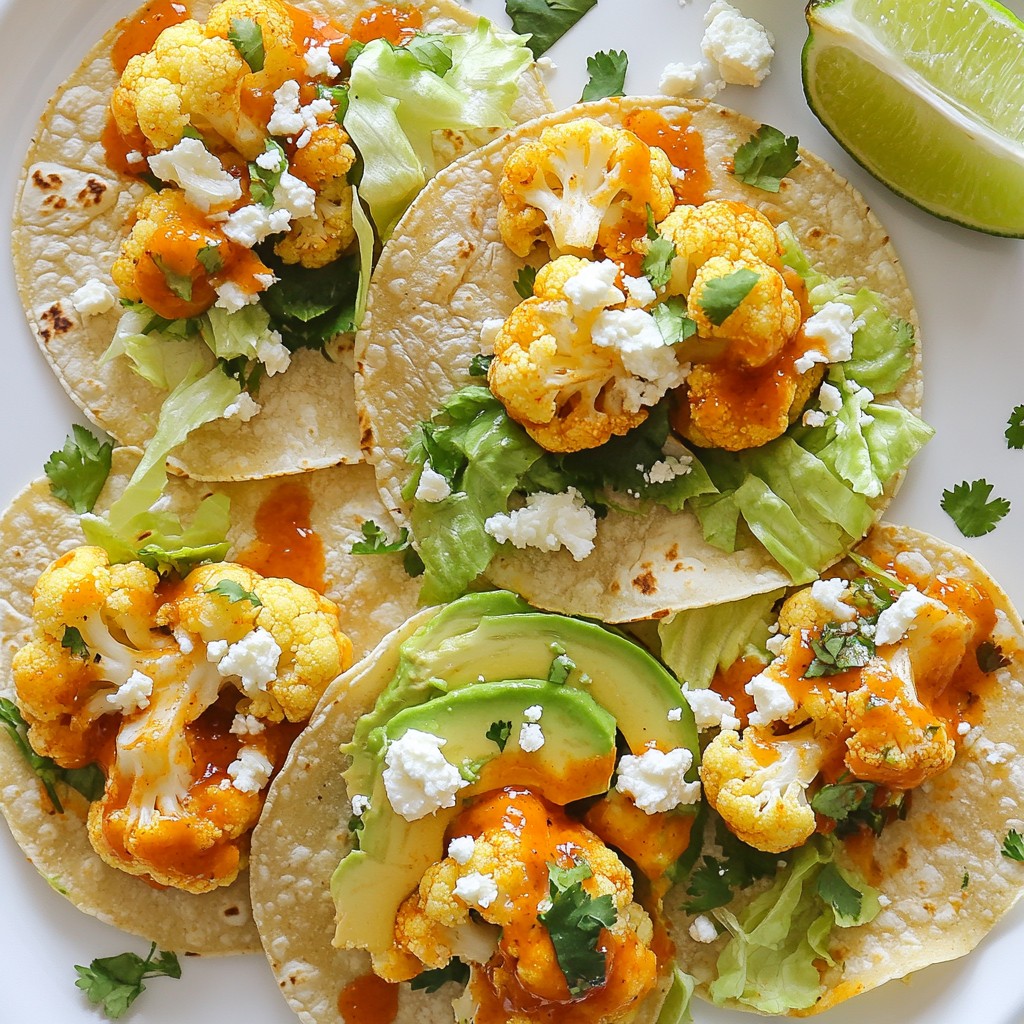 Buffalo Cauliflower Tacos Flavorful and Easy Recipe