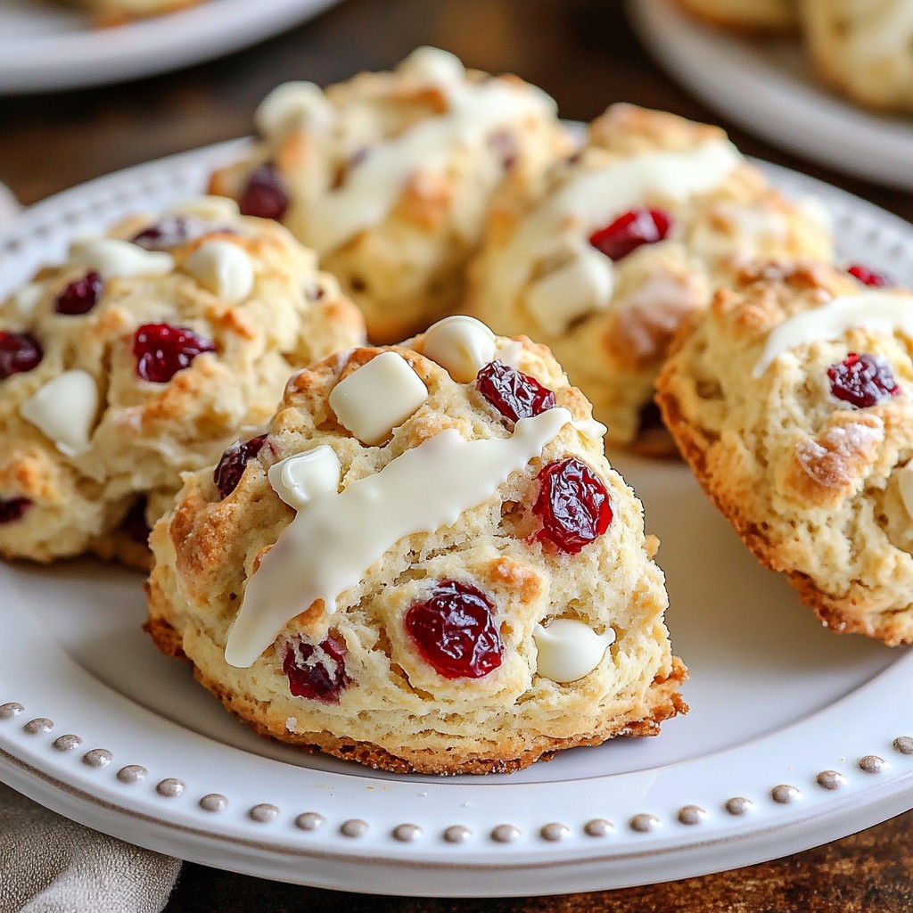 Cranberry White Chocolate Scones Delightful and Easy Recipe