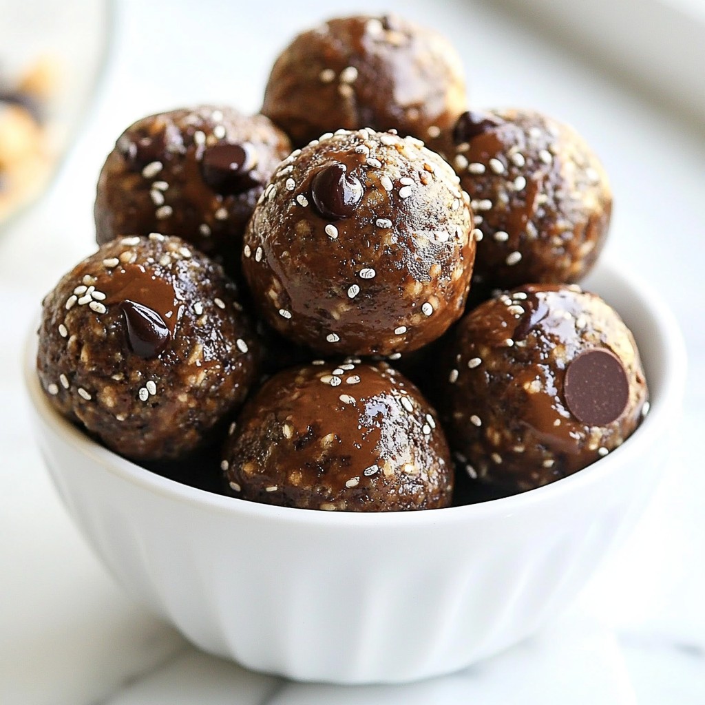 Chocolate Peanut Butter Energy Balls Easy Snack Recipe