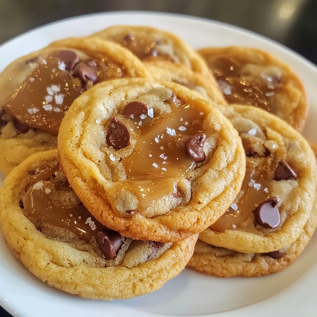 Salted Caramel Chocolate Chip Cookies Irresistible Treat