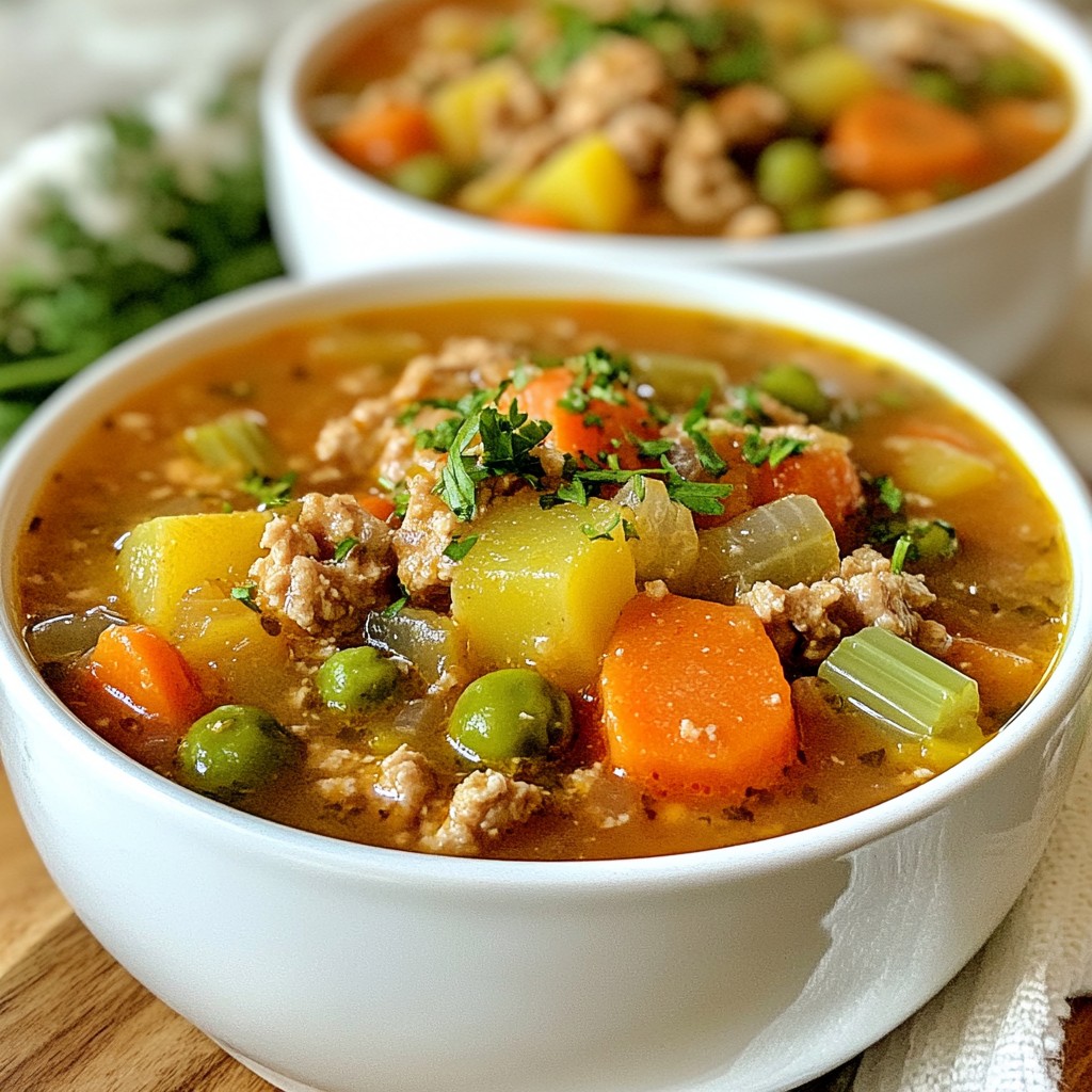 Hearty Instant Pot Turkey and Vegetable Stew Delight