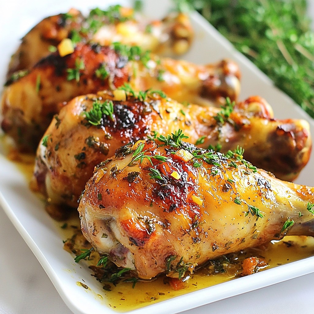 Garlic Herb Instant Pot Chicken Drumsticks Recipe