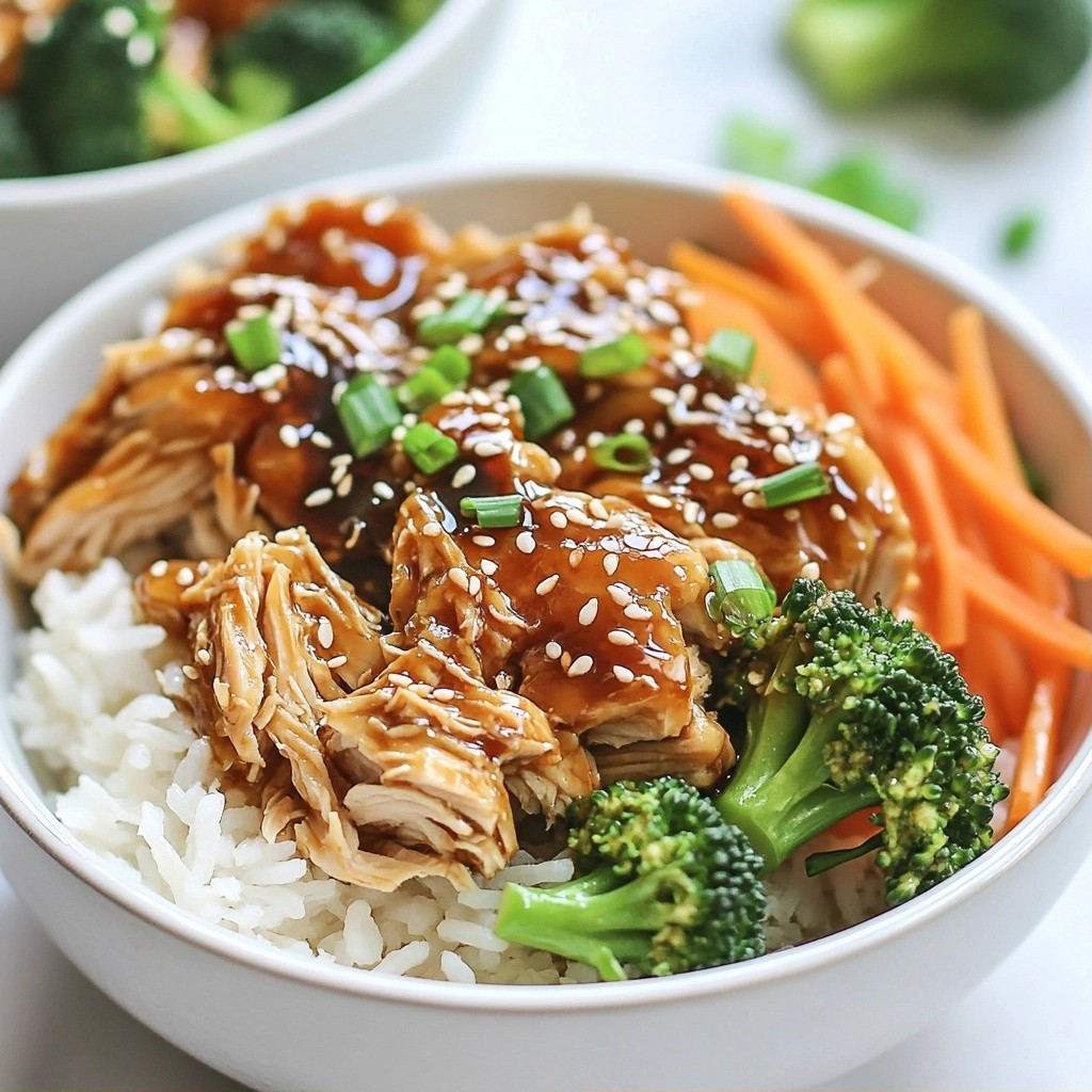 Effortless Instant Pot Ginger Sesame Chicken Bowls