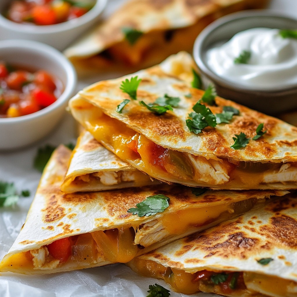 Spicy Chipotle Chicken Quesadillas Flavorful Delight