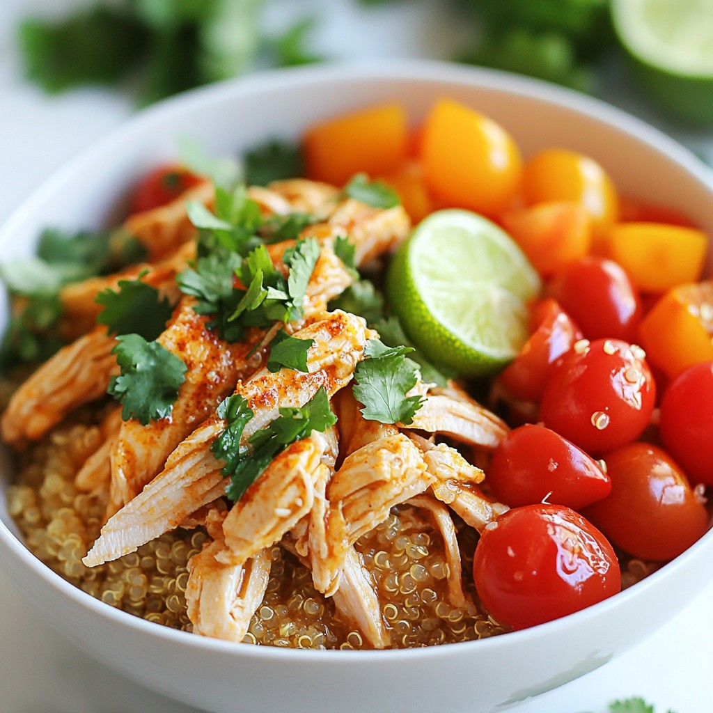 Easy Instant Pot Chicken Quinoa Bowls Healthy Meal Idea