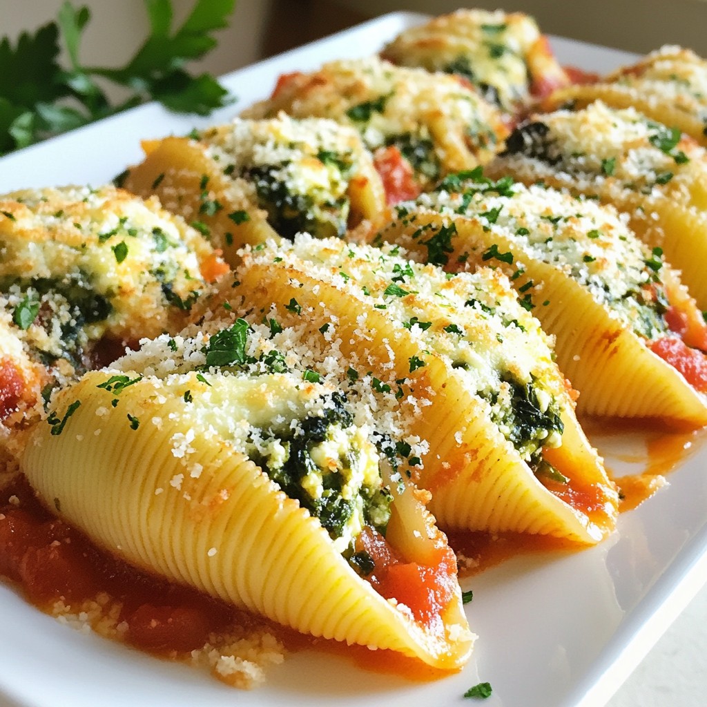 Cheesy Instant Pot Spinach and Ricotta Stuffed Shells