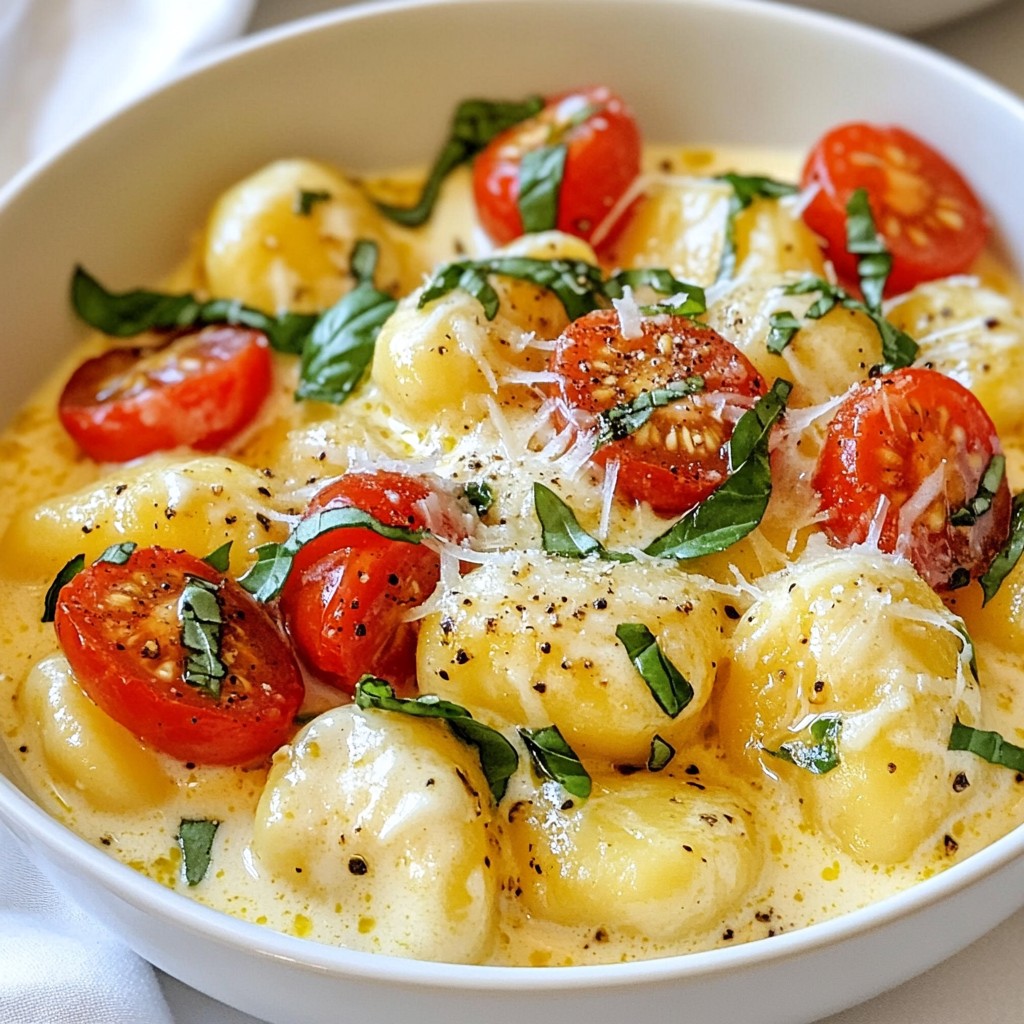 Creamy Tomato Basil Gnocchi Flavorful Comfort Meal