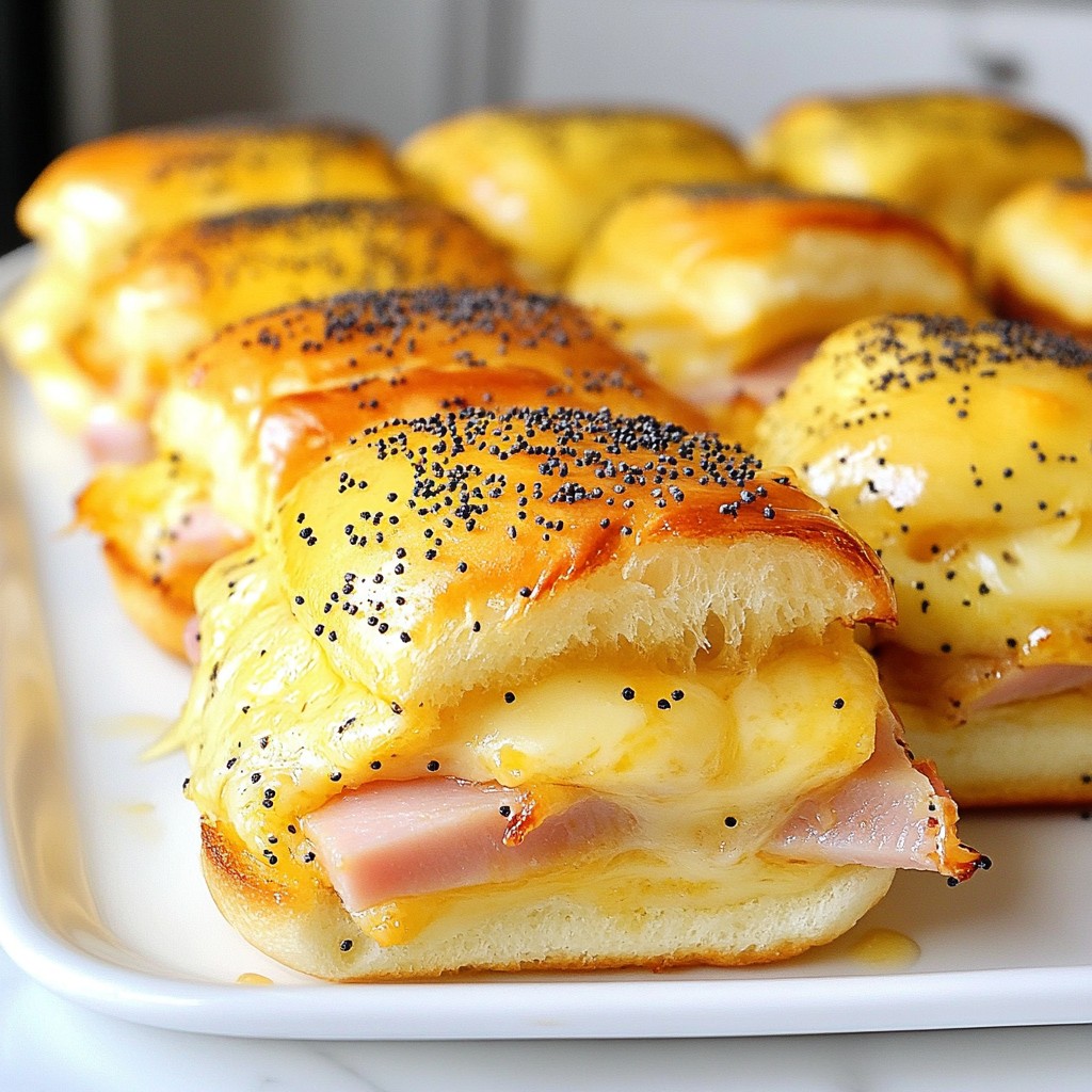 Ham and Swiss Sliders Delicious Easy Party Snack