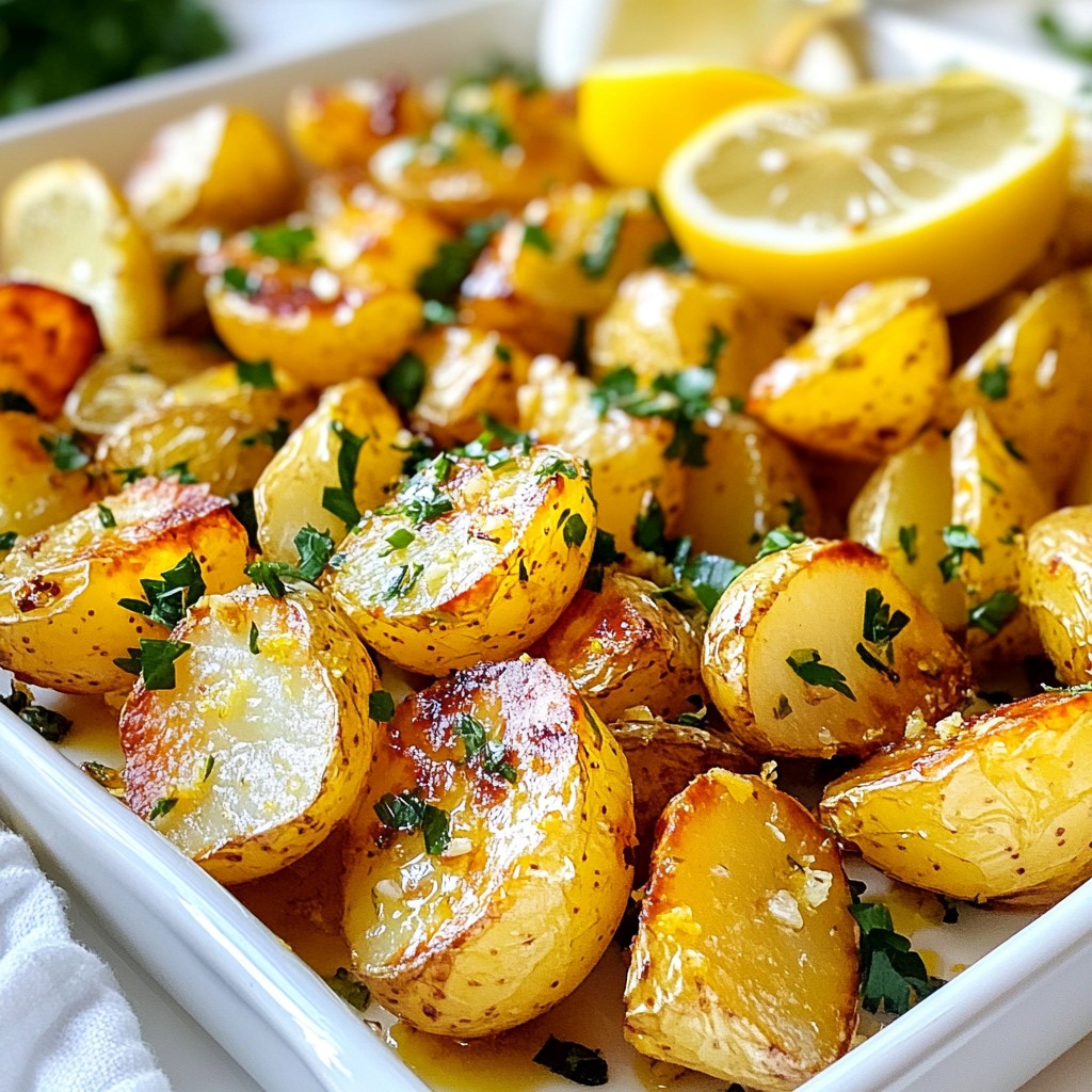 Greek Lemon Roasted Potatoes Flavorful Simple Recipe