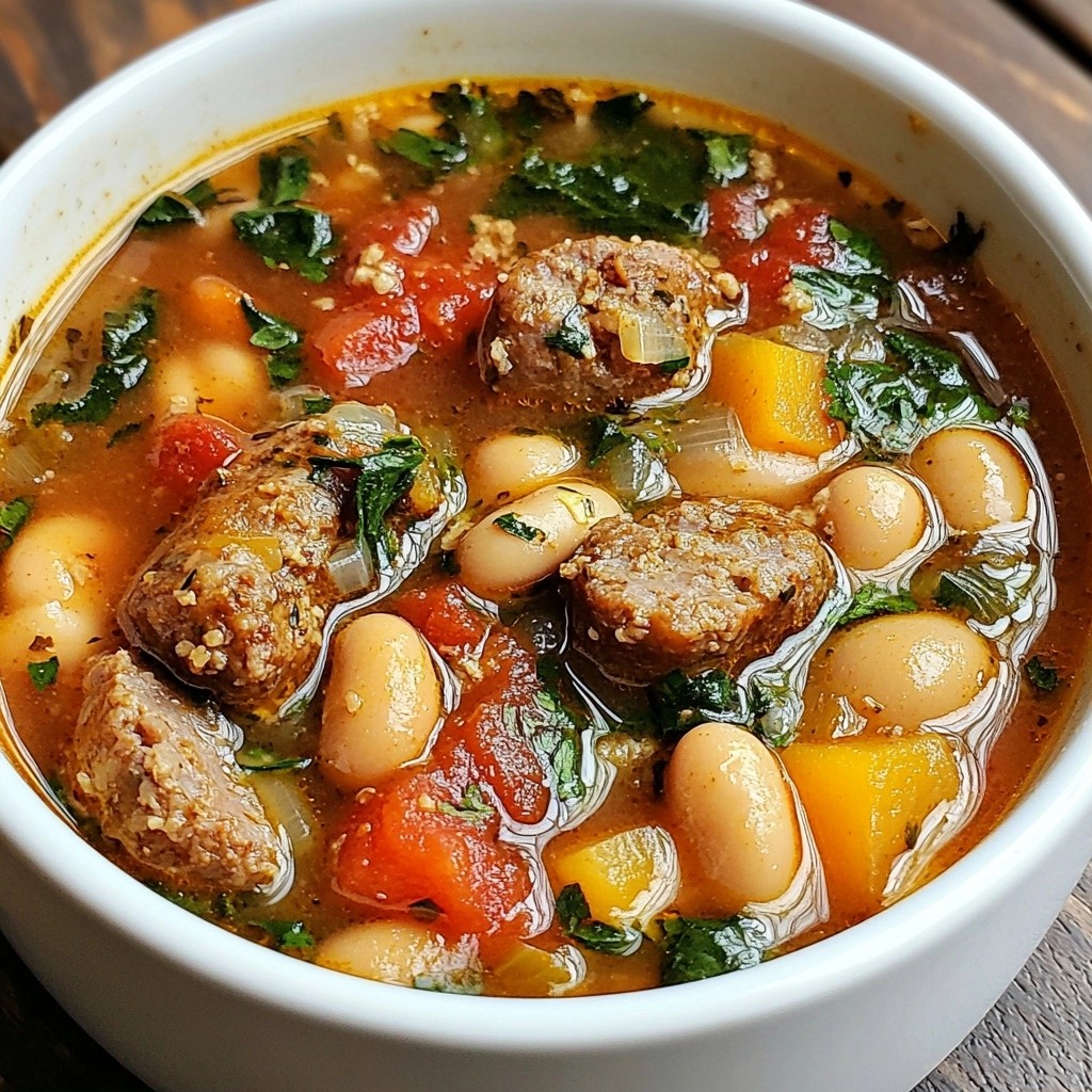 Hearty Instant Pot Italian Sausage Bean Soup Recipe