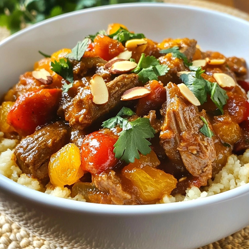 Tender Instant Pot Moroccan Lamb Tagine Recipe