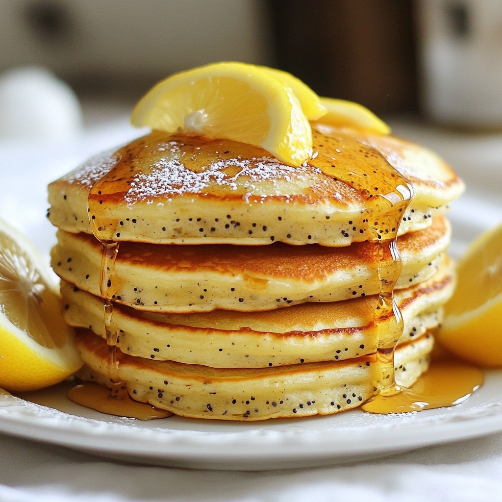 Lemon Poppyseed Pancakes Easy and Flavorful Recipe